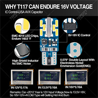 LED汽车小灯T10-24SMD仪表灯示宽灯阅读灯